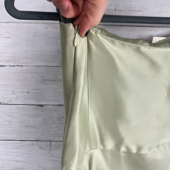 Vintage Ann Taylor Silk Strapless Midi Dress - Picture 3 of 4